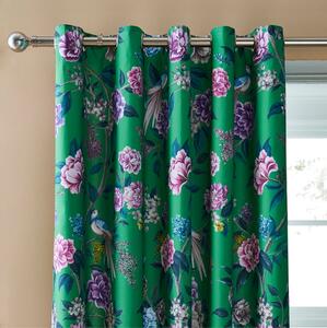 Milanna Blooms Eyelet Curtains