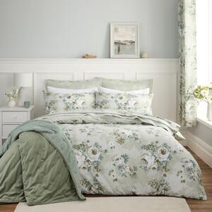 Darla Floral Sage Duvet Cover and Pillowcase Set