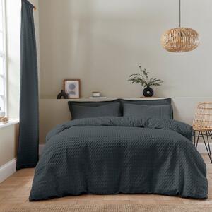 Emerson Waffle Duvet Cover and Pillowcase Set