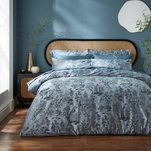 Makato Trail Blue Duvet Cover and Pillowcase Set