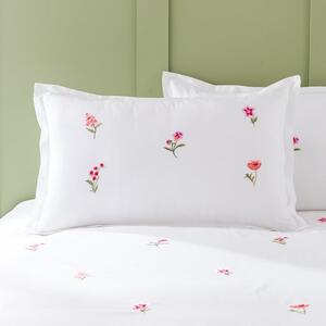 Rosetta Floral Embroidery Oxford Pillowcase