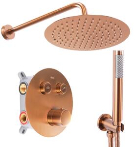 Built-in shower set Rea LUNGO COPPER BRUSH BOX