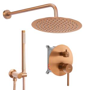 Shower system Rea Lungo Copper Brush + BOX