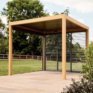 Selma Aluminium Garden Gazebo In Natural