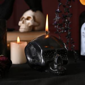 Black Skull Candle Black