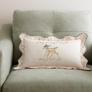 Disney Bambi A Wonderful Place Rectangle Cushion Cream (Natural)