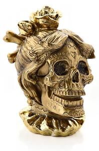 Gold Skull Resin Ornament