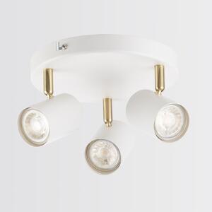 Thorpe 3 Lamp Spotlight Plate - White