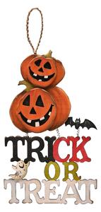 Trick or Treat Hanging Plaque MultiColoured