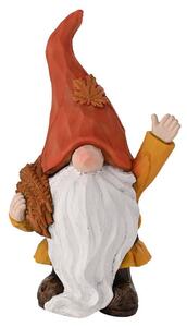 Autumn Gnome Holding Wheat Ornament