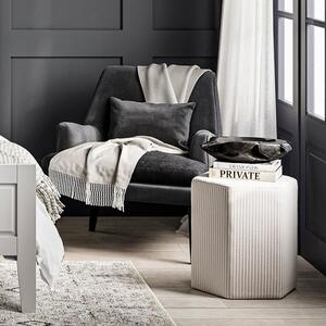 Montana Linen Blend and Shearling Accent Chair