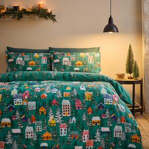 Catherine Lansfield Festive Forest Reversible Duvet Cover and Pillowcase Set