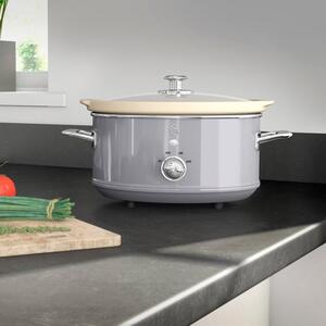 Swan 3.5L Retro Grey Slow Cooker