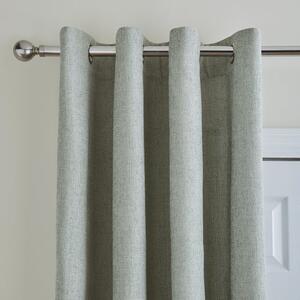 Ensley Chenille Thermal Eyelet Door Curtains