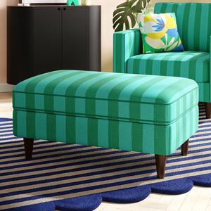 Zoe Elements Two Tone Woven Stripe Footstool