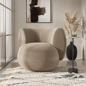 Lozenge Velvet Swivel Occasional Chair