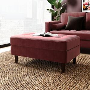 Zoe Velvet Footstool