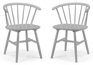 Modena Set Of 2 Dining Chairs, Rubberwood