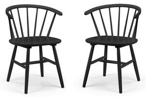 Modena Set Of 2 Dining Chairs, Rubberwood