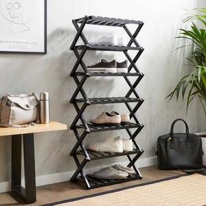 7 Tier Bamboo Shoe Rack