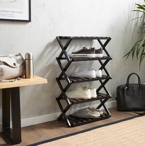 5 Tier Bamboo Shoe Rack