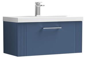 Deco Wall Mounted Single Drawer Vanity Unit with Basin