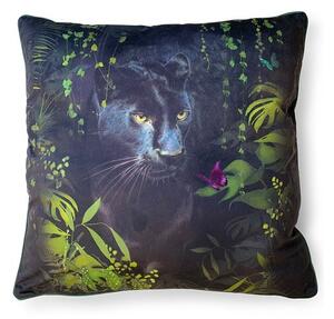 The Art Group Summer Thornton Panther Velvet Square Cushion