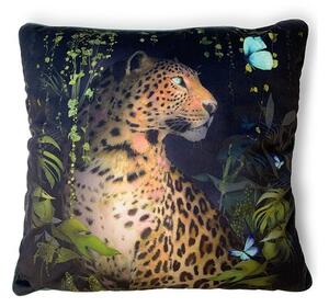 The Art Group Summer Thornton Leopard Velvet Square Cushion