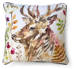 The Art Group Jennifer Rose Stag Velvet Square Cushion