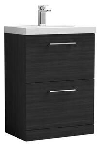 Arno Floor Standing 2 Drawer Vanity Unit with Basin