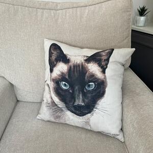 Christine Varley Siamese Cat Square Cushion