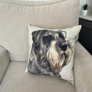 Christine Varley Schnauzer Square Cushion