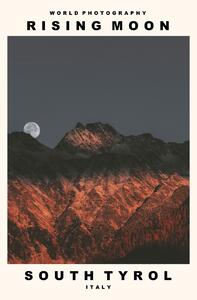 Photography Rising Moon (South Tyrol, Italy), (30 x 40 cm)