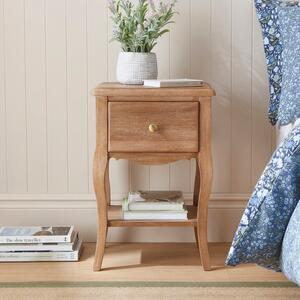 Giselle 1 Drawer Bedside Table, Mango Wood