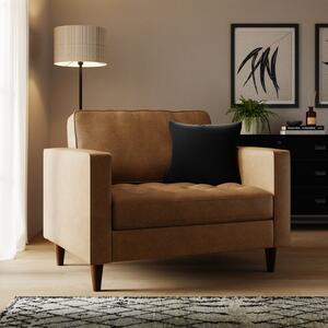 Zoe Faux Leather Snuggle Sofa