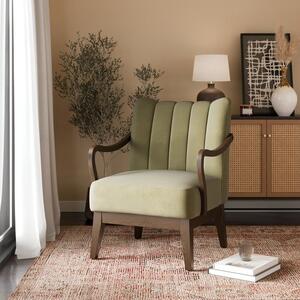 Delilah Velvet Scallop Armchair