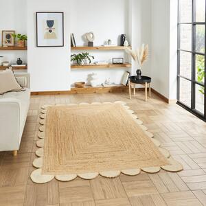 Savannah Scallop Jute Natural Materials Rug Jute