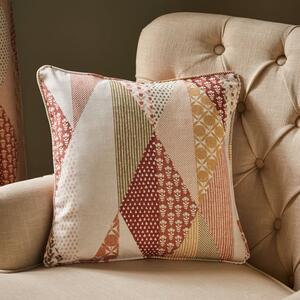 Patchwork Print Square Cushion