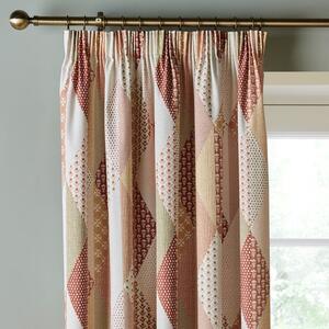 Patchwork Print Pencil Pleat Curtains