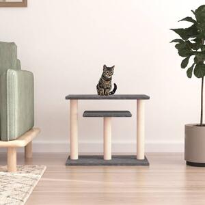 Cat Scratching Posts with Platforms Dark Grey 62.5 cm