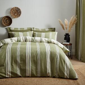 Pensford Stripe Olive Duvet Cover & Pillowcase Set Olive