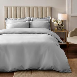 Soft & Silky Duvet Cover and Pillowcase Set Silver