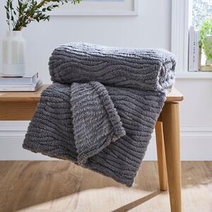 Henwood Textured Fleece Throw Blanket 130cm x 170cm