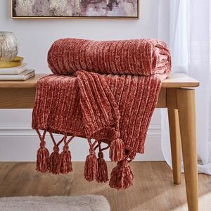 Chunky Chenille Throw Blanket 130x180cm