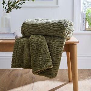 Henwood Textured Fleece Throw Blanket 130cm x 170cm