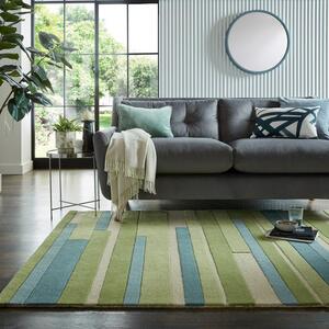 Block Stripes Wool Rug