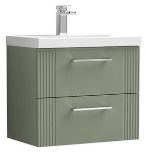 Deco Wall Mounted 2 Drawer Vanity Unit with Basin