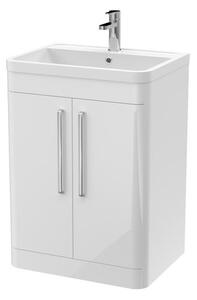 Parade Floor Standing 2 Door Vanity Unit with Polymarble Basin