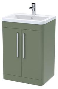 Parade Floor Standing 2 Door Vanity Unit with Ceramic Basin