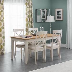 Davenport 6 Seater Rectangular Dining Table, Grey